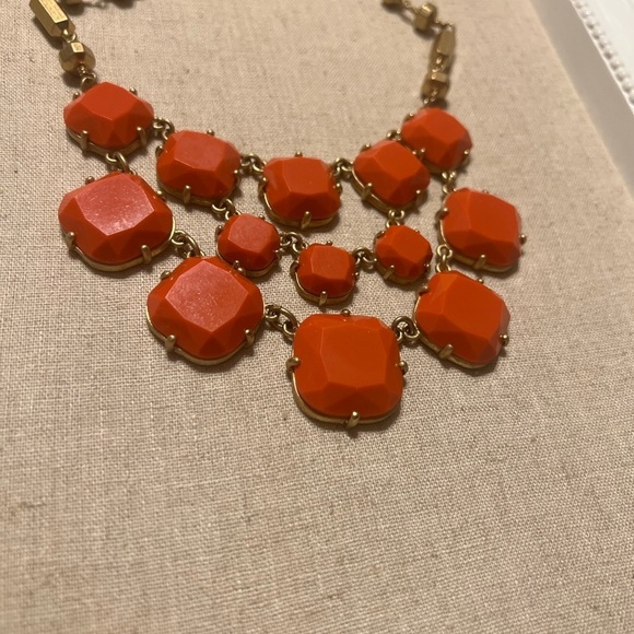 Stella & Dot Coral Bib Necklace - Picture 11 of 13